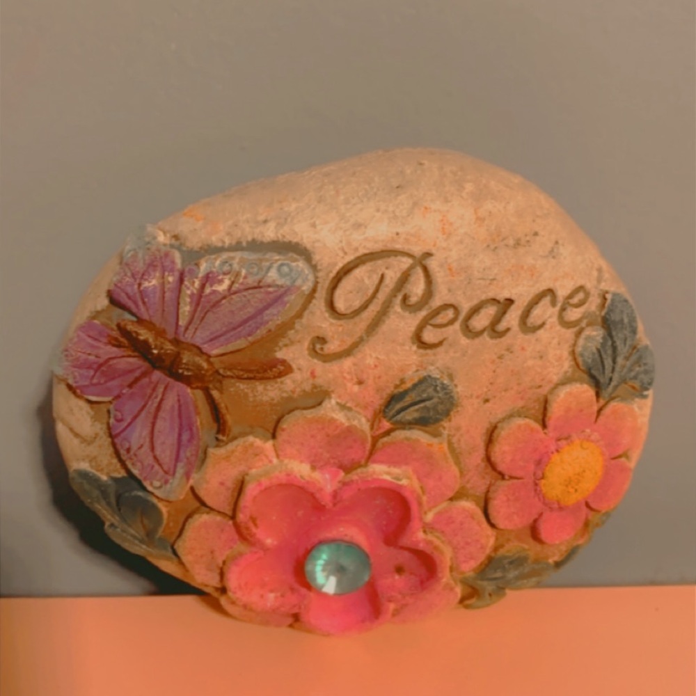 Peace rock art